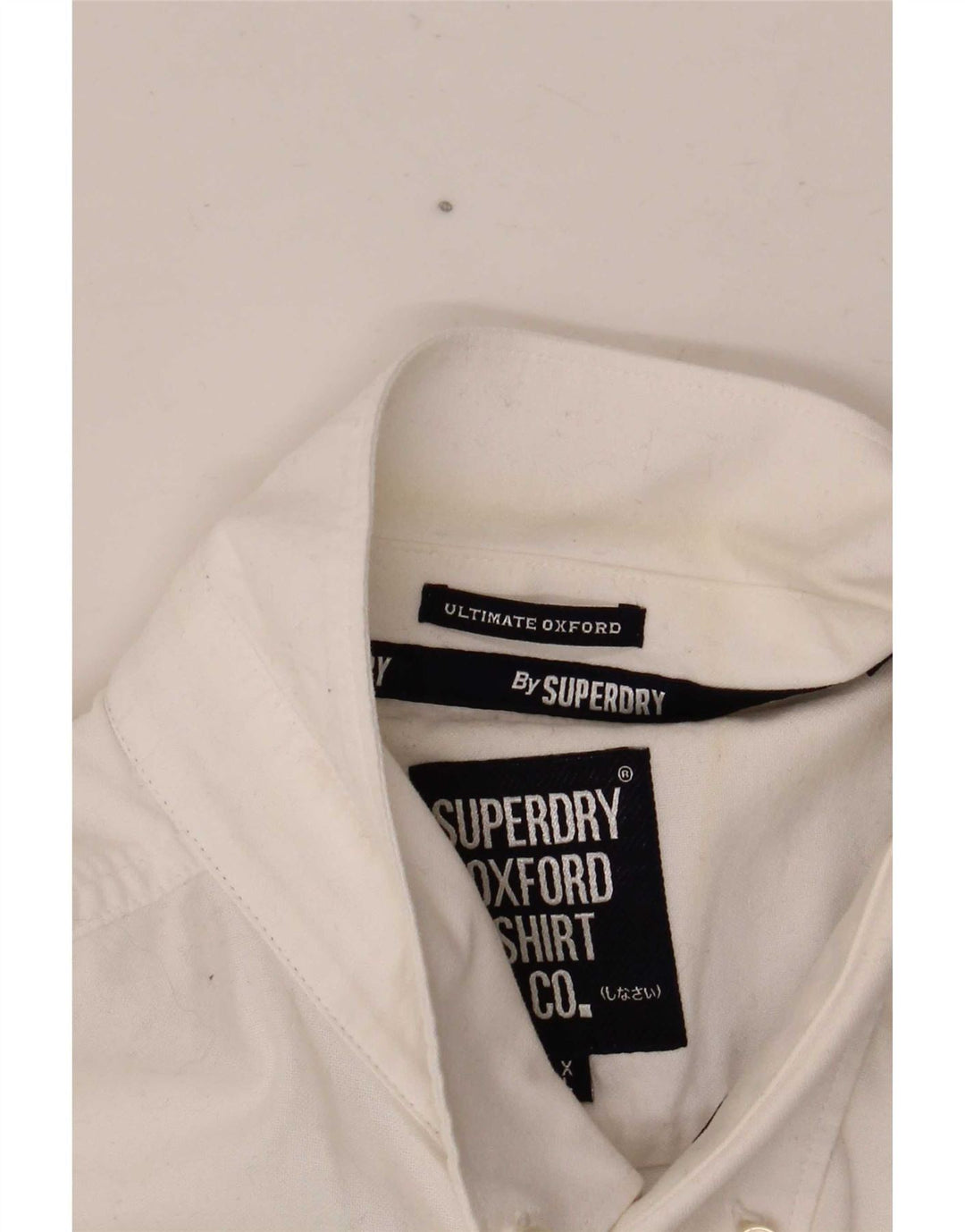 Мужская рубашка с коротким рукавом Superdry XL, белый хлопок