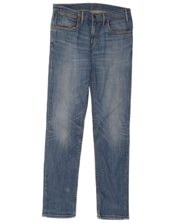 Мужские узкие джинсы Levi's W32 L34 синие, хлопок