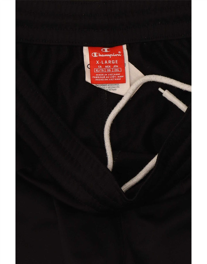 Мужские спортивные брюки Champion с графическим рисунком XL, черный полиэстер