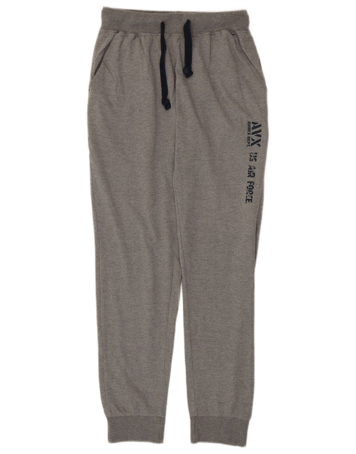 Мужские спортивные брюки с графическим рисунком AVIREX, джоггеры, большие серые