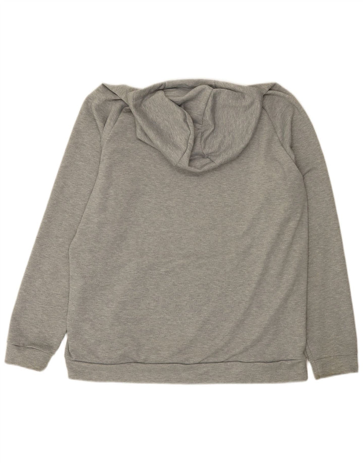 Мужской джемпер с капюшоном с графическим рисунком Nike XL, серый полиэстер с крапинками