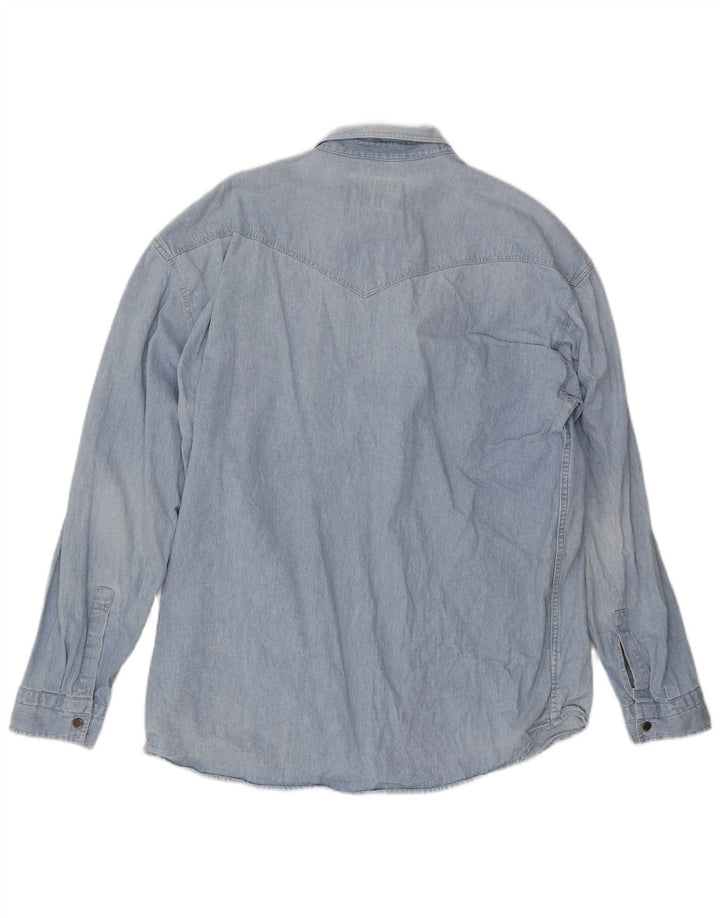 Мужская джинсовая рубашка WAMPUM XL синяя