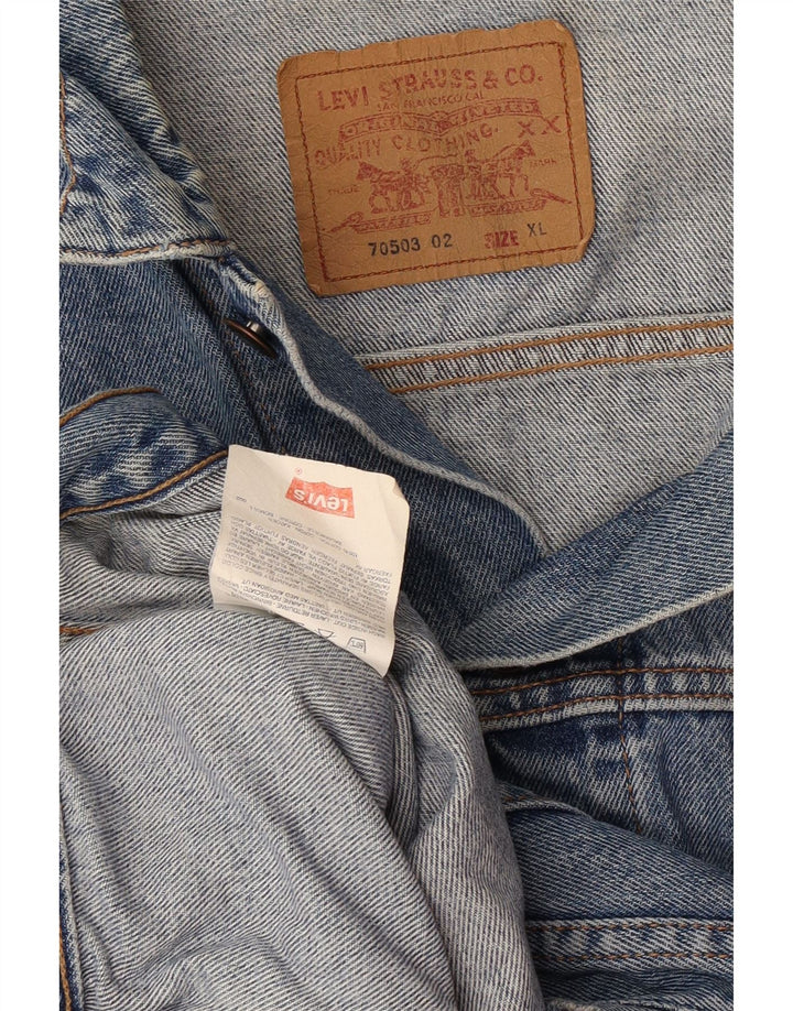 Мужская джинсовая куртка Levi's 70503 UK 42 XL, синяя, хлопок