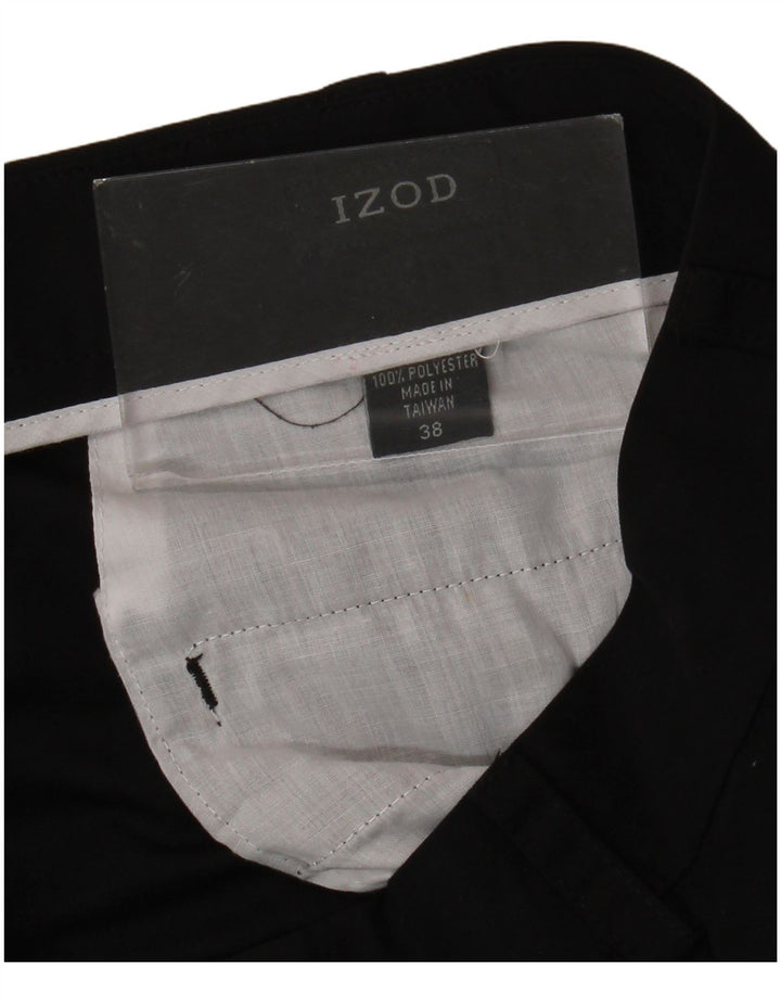 Мужские шорты чинос IZOD W38 XL, черные, полиэстер