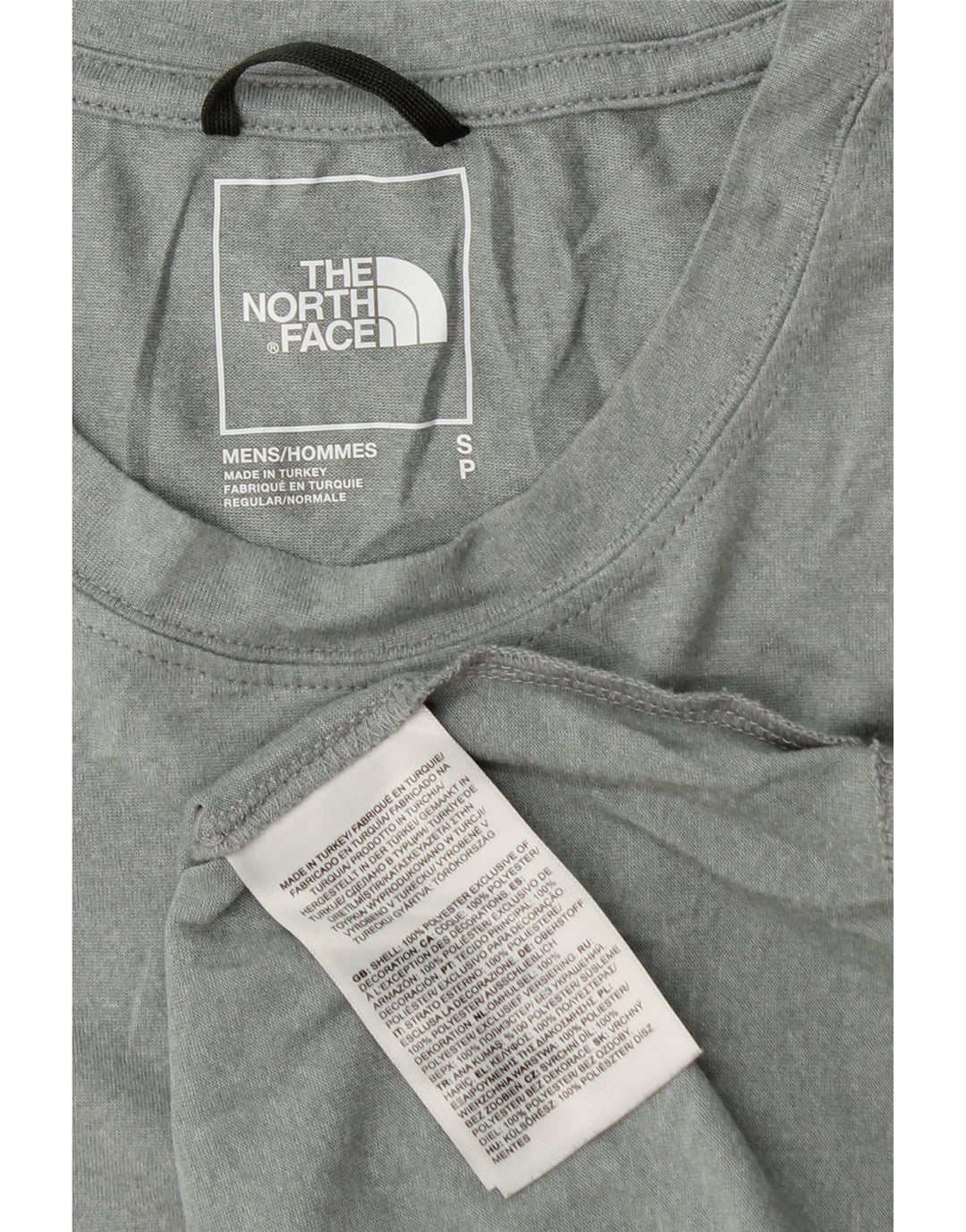 Мужская футболка The North Face, маленький серый полиэстер