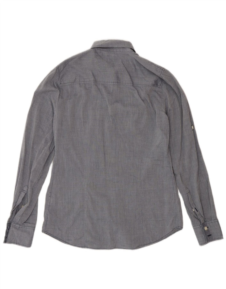 Женская рубашка оверсайз J. Crew UK 6 XS, серый хлопок