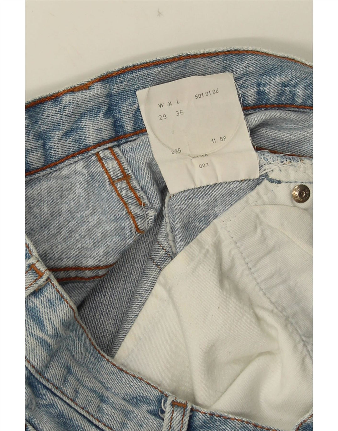 Женская джинсовая юбка миди Levi's 501 W29, маленькая синяя, хлопок