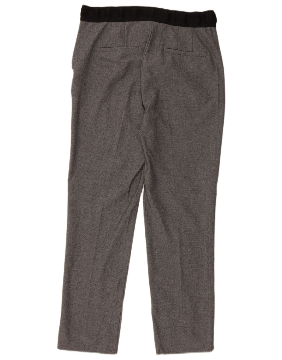 Женские прямые брюки чинос Zara, маленькие, серые, полиэстер, W26 L27