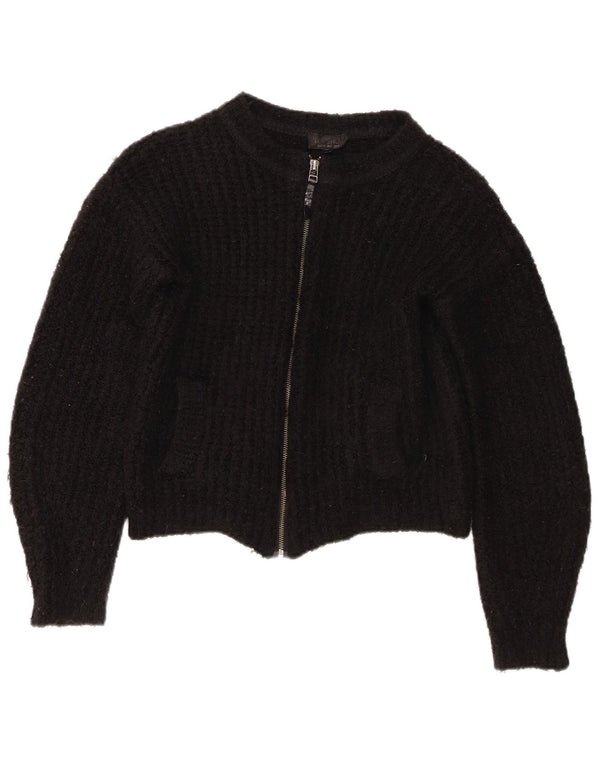 Женский укороченный кардиган Topshop UK 6 XS, черный акрил