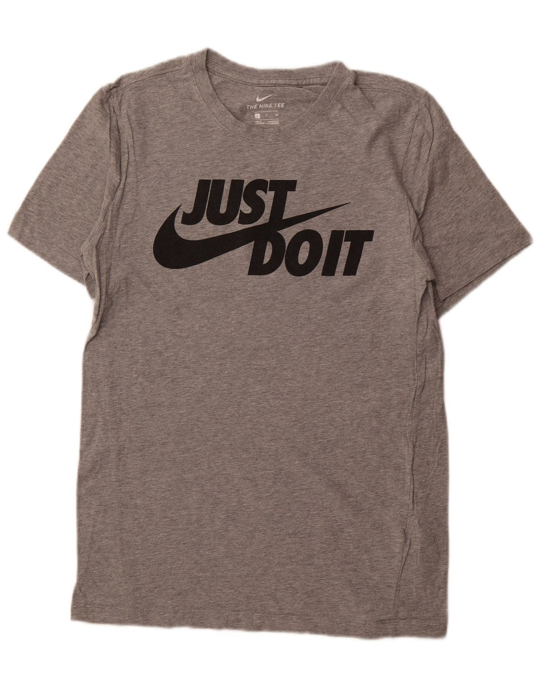 NIKE Mens Graphic T-Shirt Top Small Grey Flecked Cotton