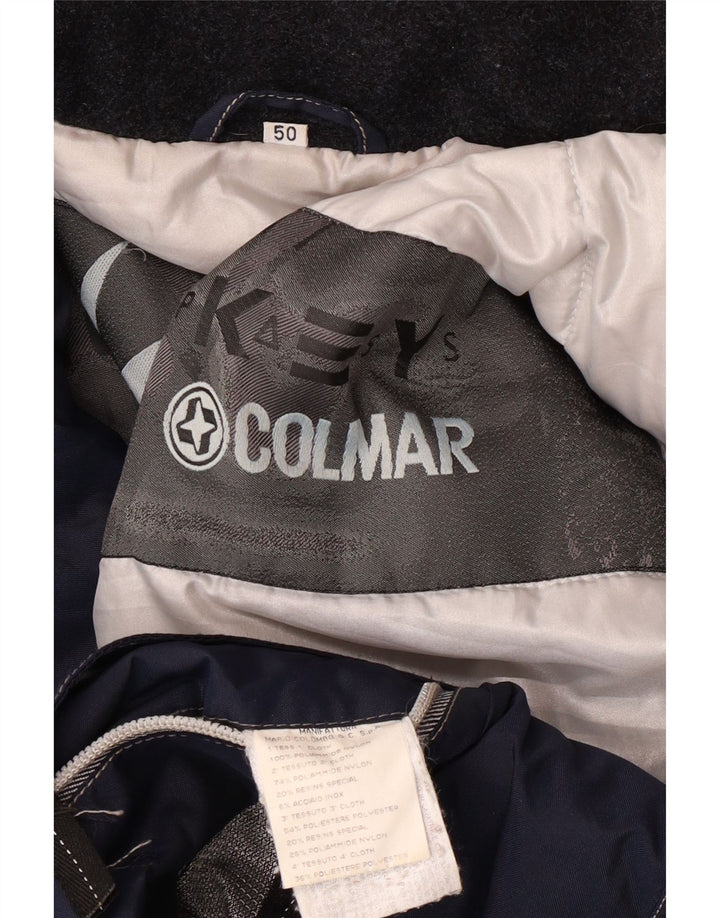 Мужская лыжная куртка Colmar IT 50 Medium Navy Blue с цветными блоками, полиамид