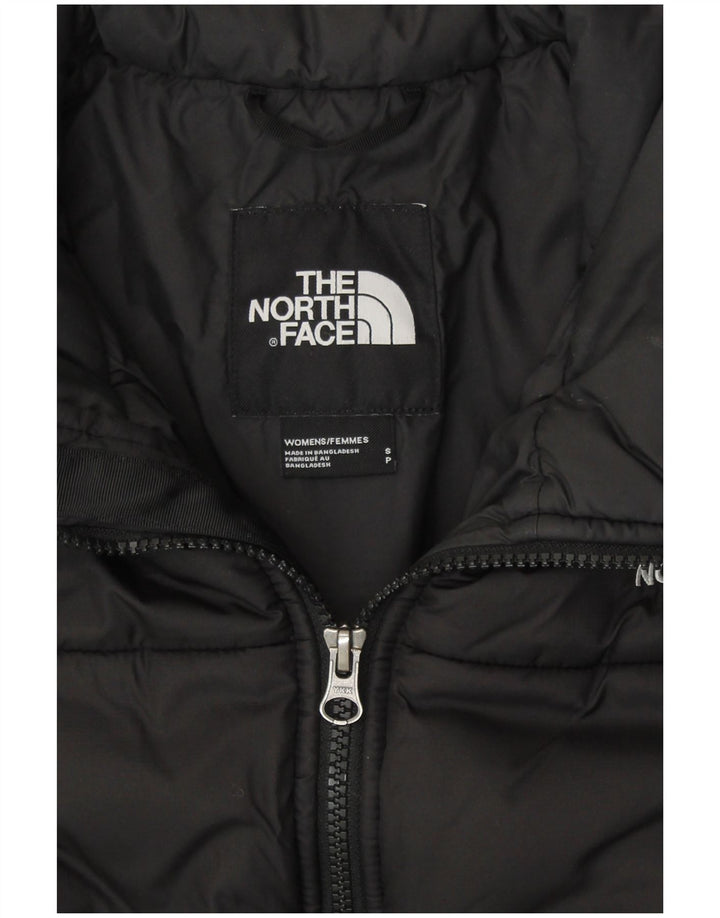 Женская укороченная стеганая куртка THE NORTH FACE UK 10, маленький черный полиэстер