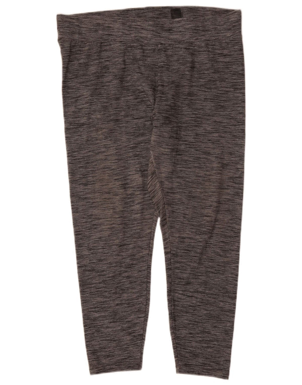 Женские укороченные леггинсы Marks & Spencer UK 18 XL, серый полиэстер с крапинками