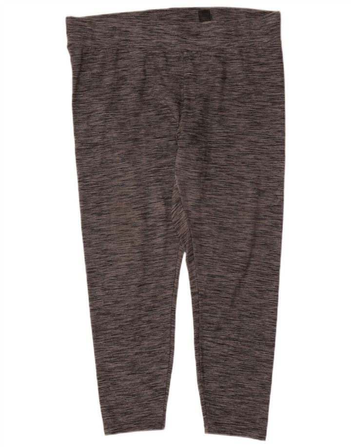 Женские укороченные леггинсы Marks & Spencer UK 18 XL, серый полиэстер с крапинками