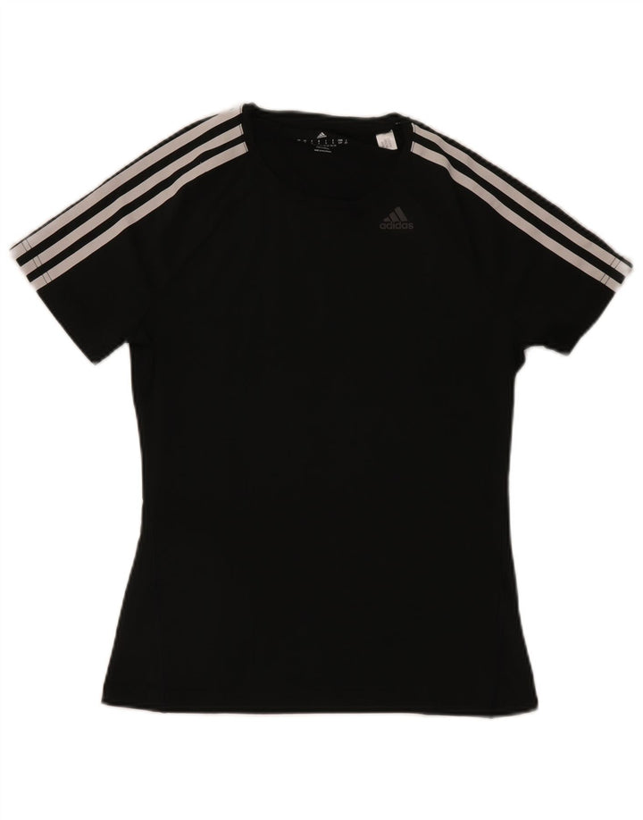 Женская футболка Adidas Climalite Top UK 8/10, маленький черный полиэстер