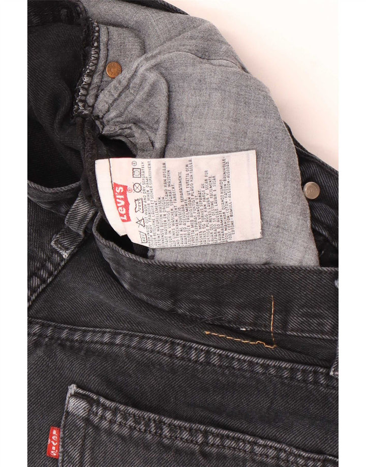 Мужские прямые джинсы Levi's 501 W34 L34, черный хлопок