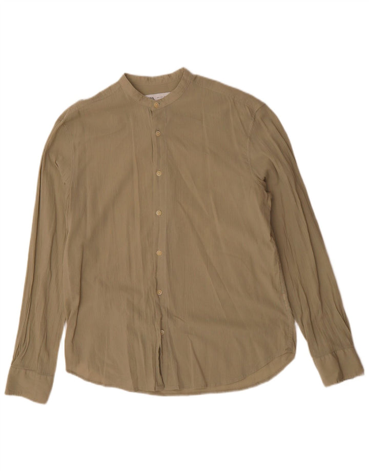 ZARA Mens Shirt Large Green