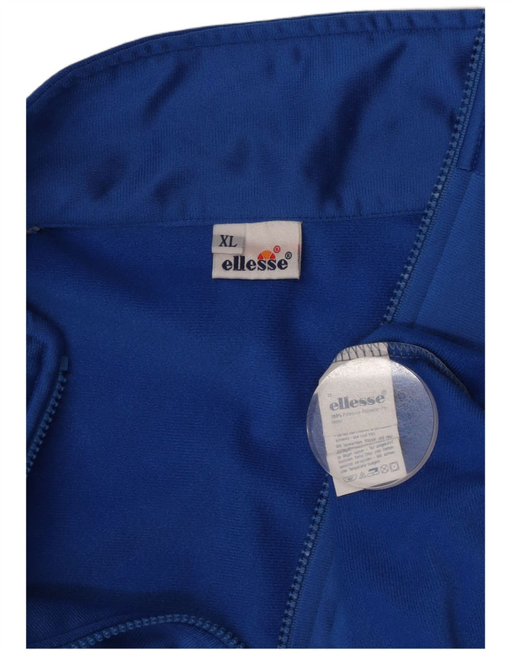 Мужская спортивная куртка Ellesse XL, синяя, полиэстер с цветными блоками
