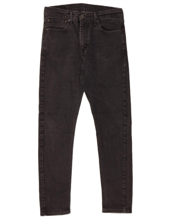 Мужские узкие джинсы Levi's W33 L32, черный хлопок