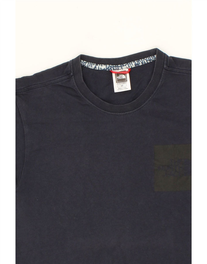 THE NORTH FACE Mens T-Shirt Top Small Navy Blue Cotton Vintage The North Face and Second-Hand The North Face from Messina Hembry 