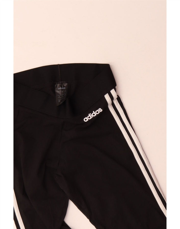 Женские леггинсы ADIDAS UK 8/10, маленькие, черные, хлопковые