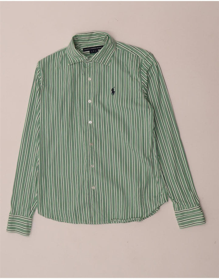 Женская рубашка Ralph Lauren US 8, хлопковая средняя зеленая полоска