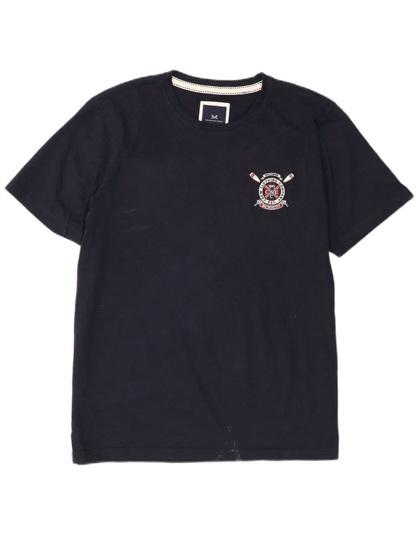 Crew Clothing Мужская футболка Top XL Темно-синий хлопок