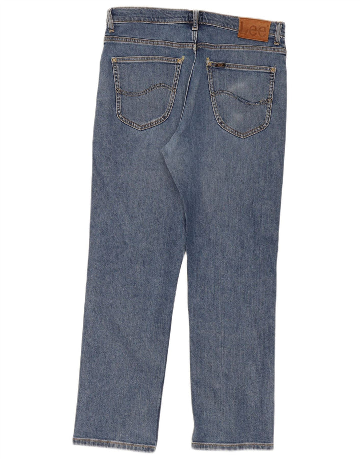 Мужские прямые джинсы Lee Brooklyn W34 L30, синий хлопок