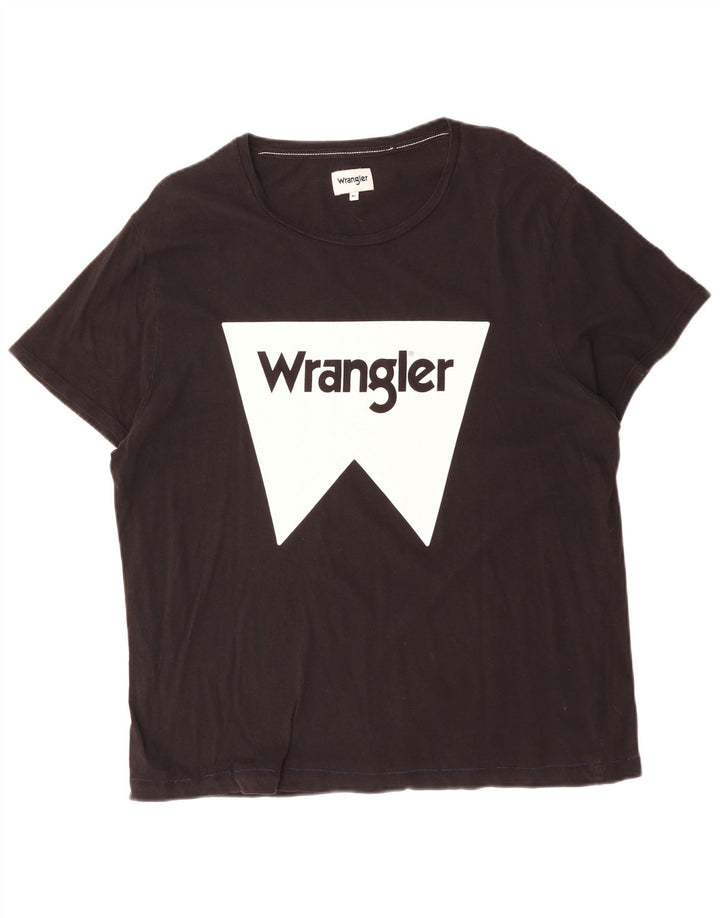 Мужская футболка с рисунком WRANGLER XL, черный хлопок