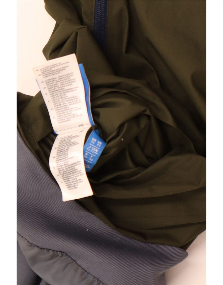 Мужской двусторонний спортивный костюм ADIDAS с капюшоном, верхняя куртка XS, полиэстер цвета хаки