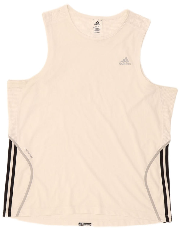 Мужской жилет Adidas Top XL Белый Полиэстер