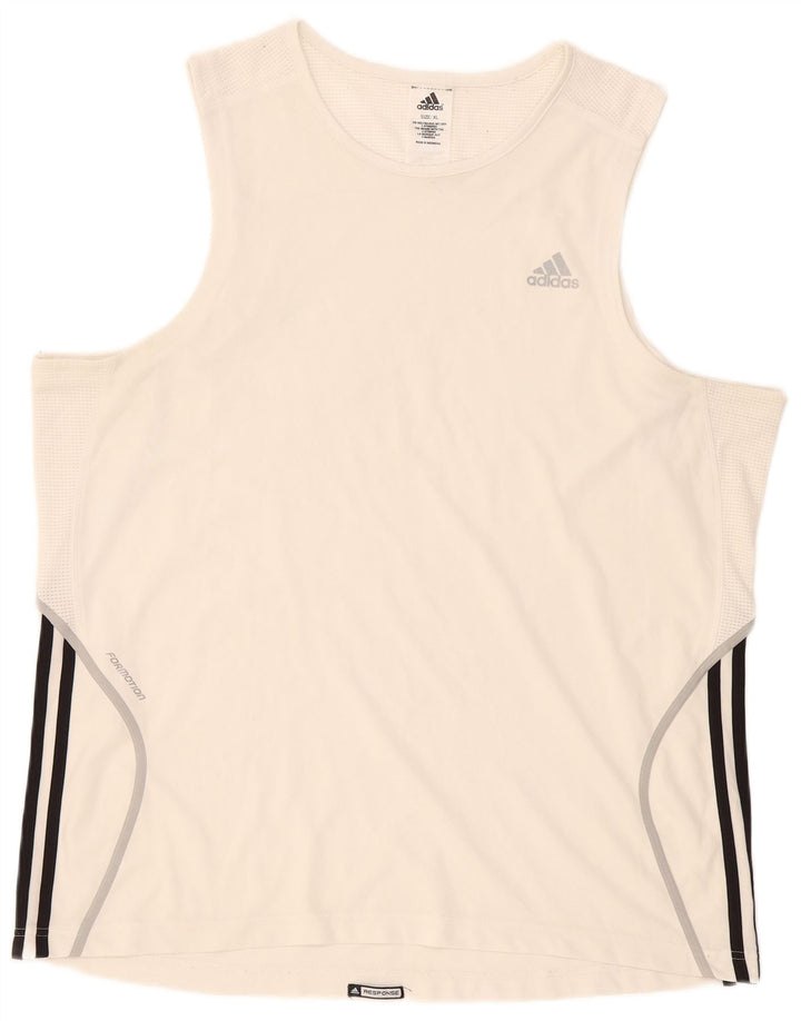 Мужской жилет Adidas Top XL Белый Полиэстер
