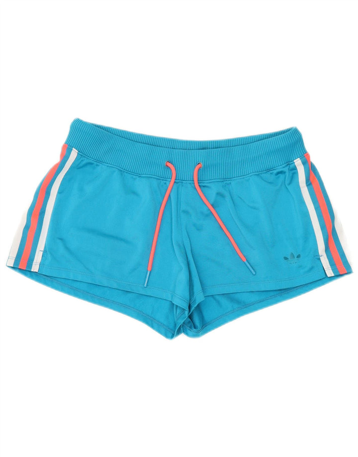 Женские спортивные шорты Adidas UK 10, маленькие синие, полиэстер