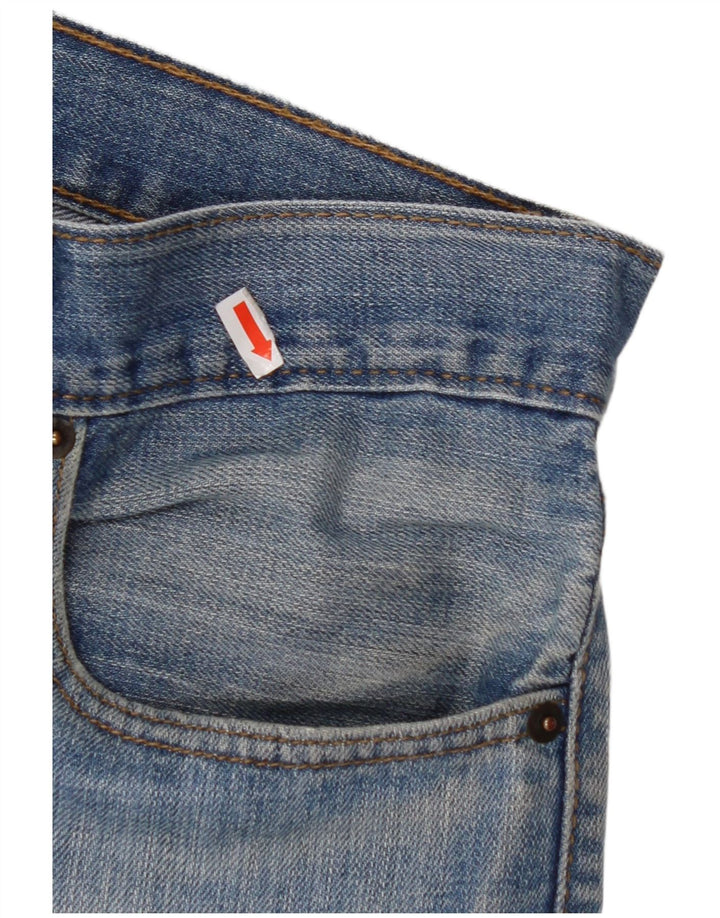 Мужские прямые джинсы LEVI'S 514 W34 L32 синие, хлопок