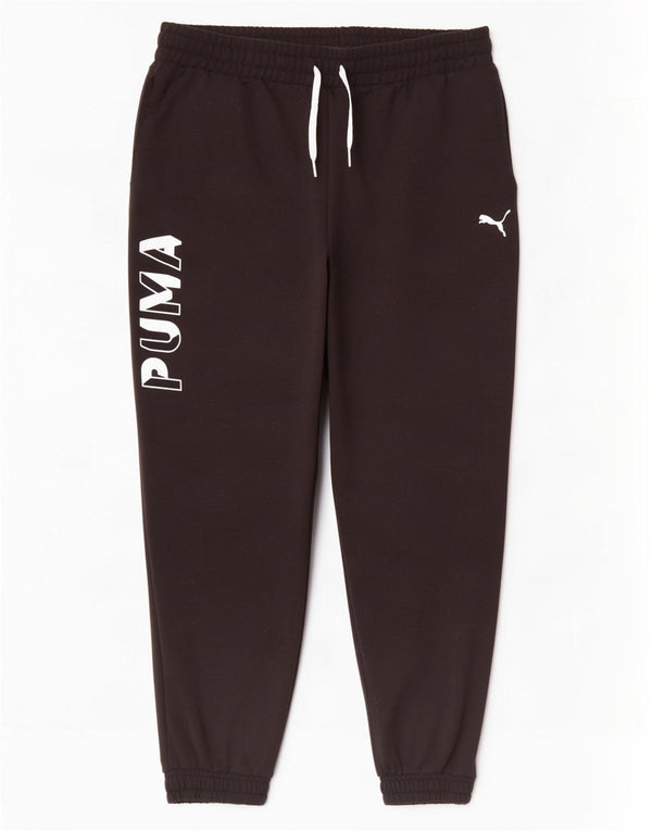 Мужские спортивные брюки с рисунком Puma, джоггеры XL, черный полиэстер