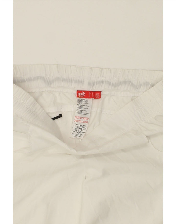 PUMA Womens Tracksuit Trousers UK 14 Large White Polyester Vintage Puma and Second-Hand Puma from Messina Hembry 