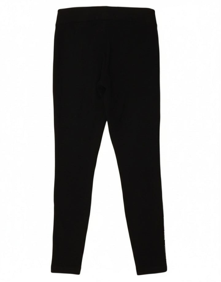 PUMA Womens Graphic Leggings UK 14 Large  Black