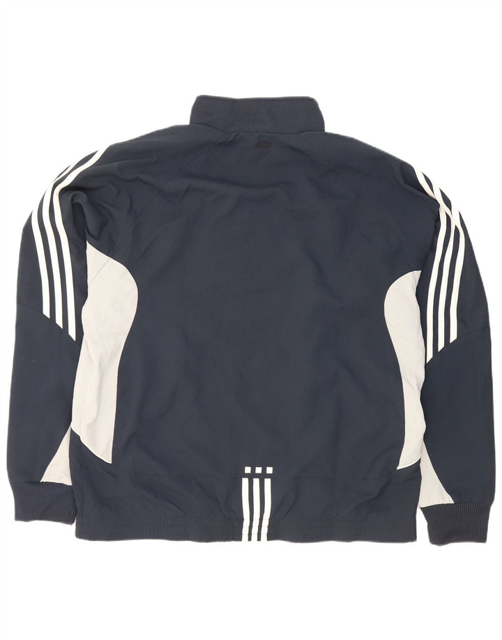 Мужская спортивная куртка Adidas UK 40/42, средний темно-синий, цветной блок