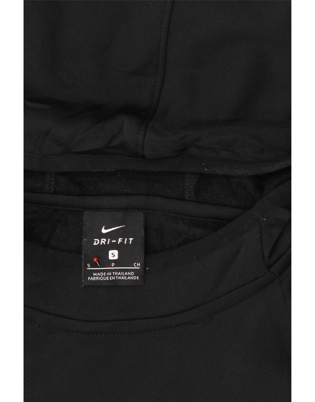 NIKE Mens Dri Fit Hoodie Jumper Small Black Polyester Vintage Nike and Second-Hand Nike from Messina Hembry 