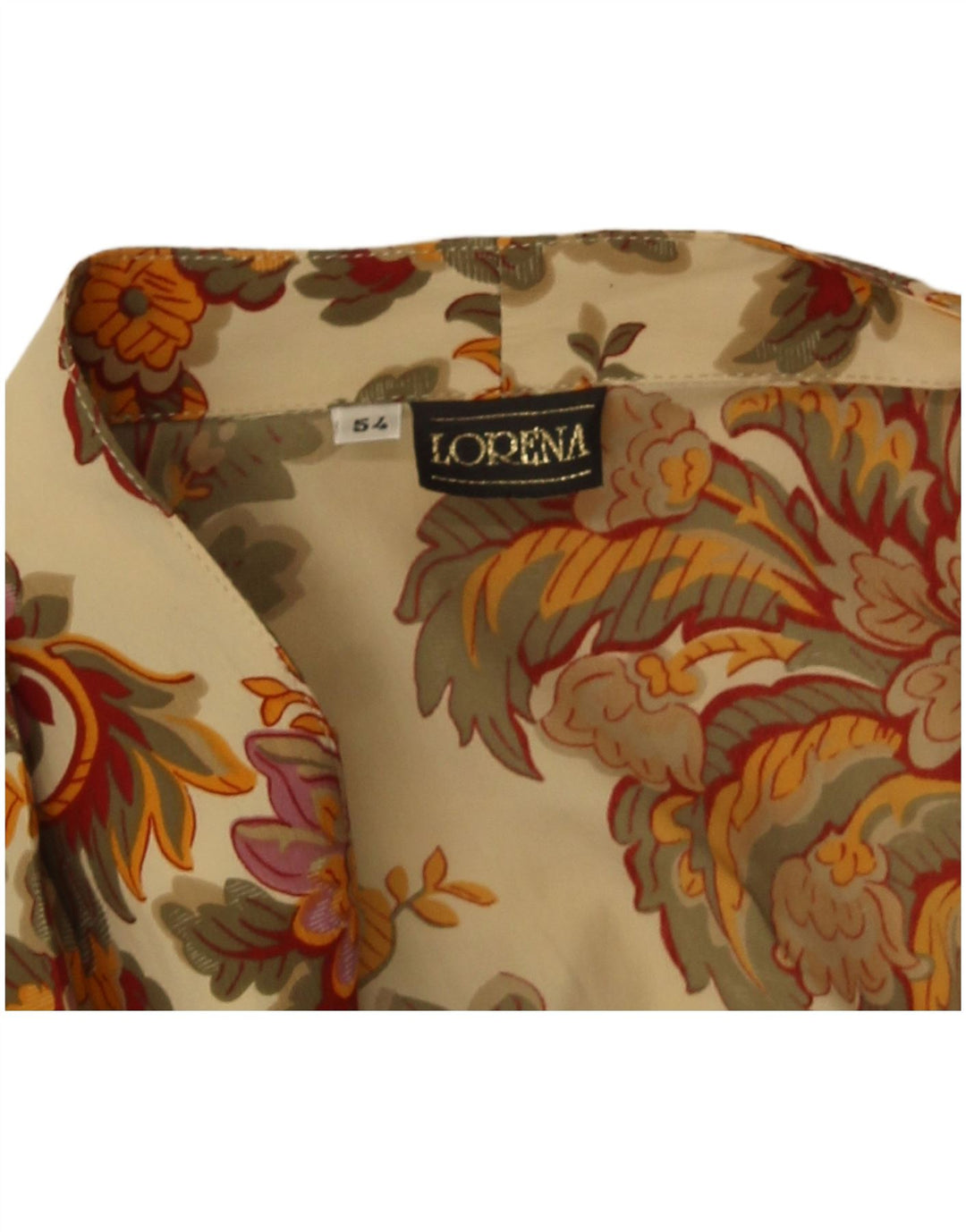 Блузка-рубашка женская Lorena IT 54 2XL Бежевый Пейсли