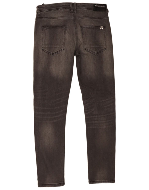 Мужские джинсы узкого кроя Zara EU 42, большие W32 L30, серые, хлопок