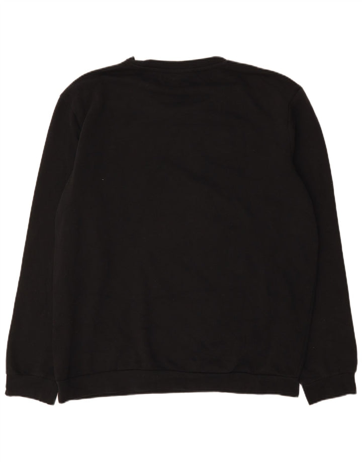 Мужской свитшот Kappa с рисунком, 2XL, черный, хлопок
