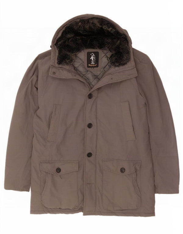 Refrigiwear Mens Hooded Parka Jacket UK 46 3XL Grey