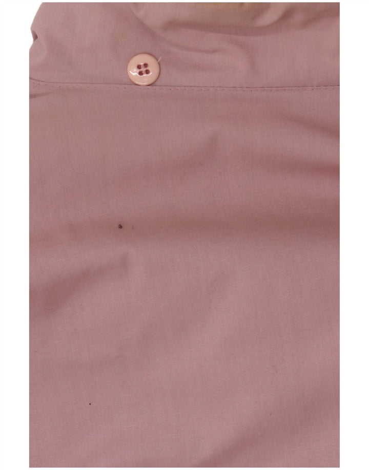 Винтажное женское пальто-ветровка оверсайз IT 36/38 XS, розовый полиэстер