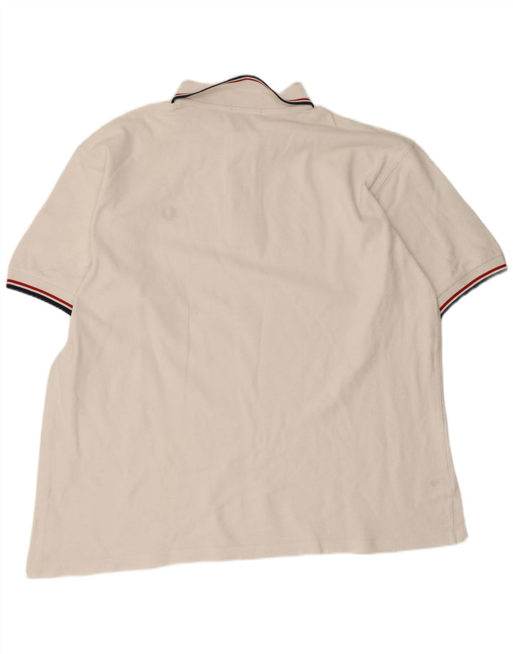 Мужская рубашка-поло Fred Perry XL, белый хлопок