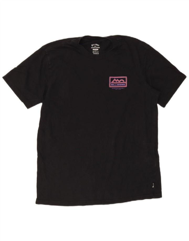 Billabong Мужская футболка с рисунком из шерсти среднего размера, черная