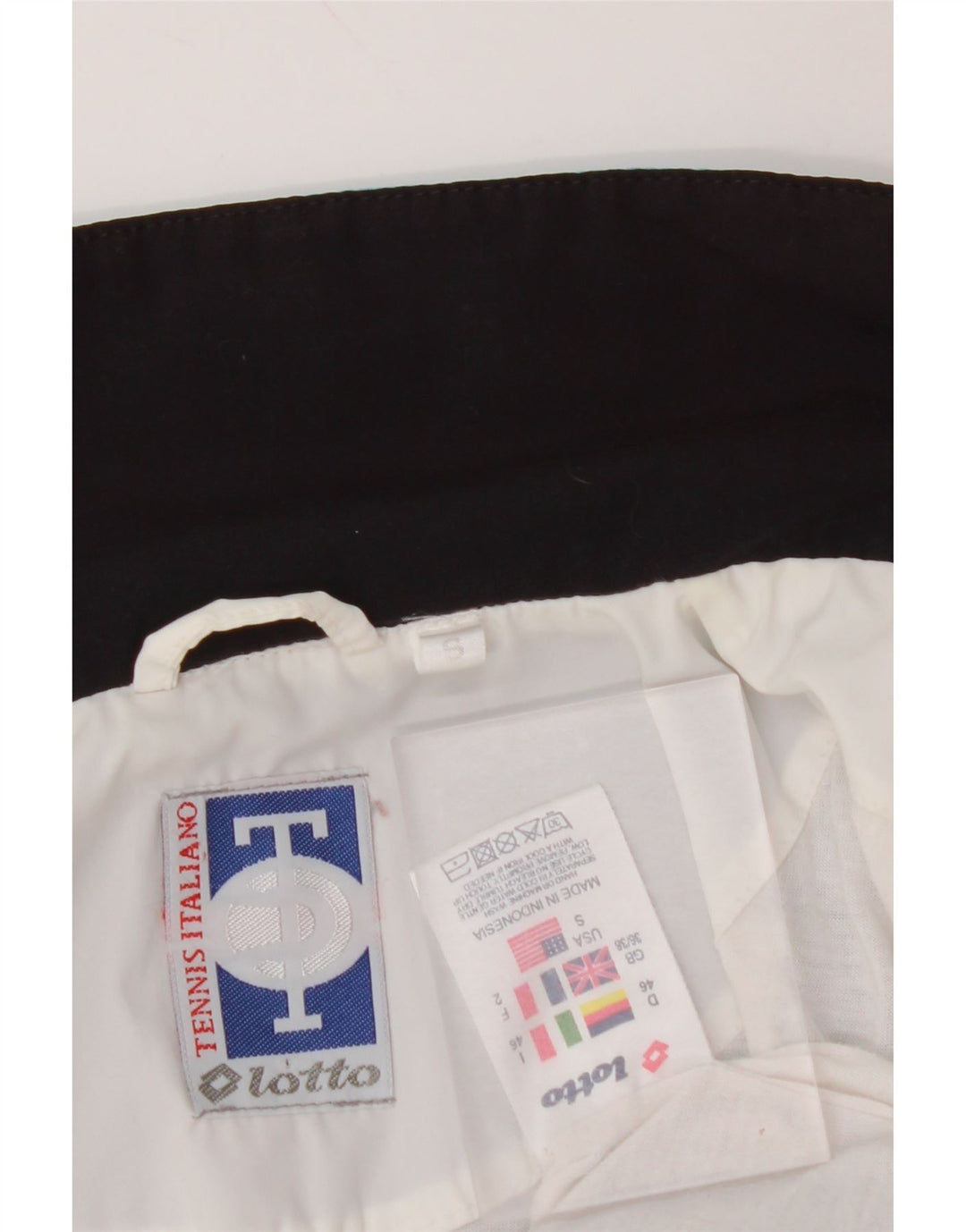 Мужской спортивный костюм LOTTO, верхняя куртка, Великобритания, 36/38, маленький белый, полиэстер с цветными блоками