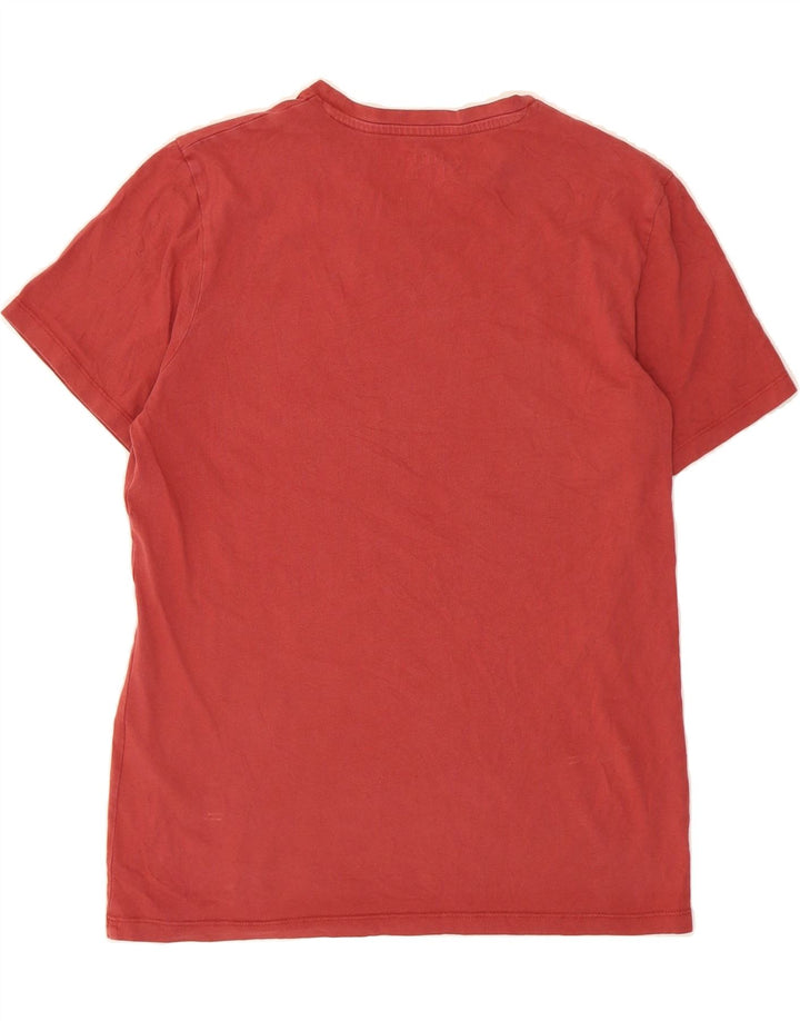 JACK & JONES Mens Regular Fit Graphic T-Shirt Top Small Red Cotton Vintage Jack & Jones and Second-Hand Jack & Jones from Messina Hembry 