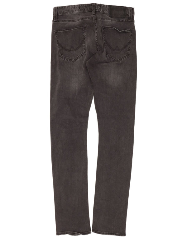 Мужские узкие джинсы Superdry W29 L32 Серый хлопок