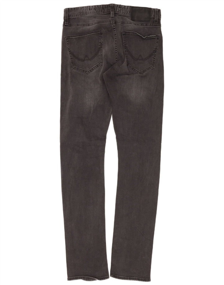 Мужские узкие джинсы Superdry W29 L32 Серый хлопок